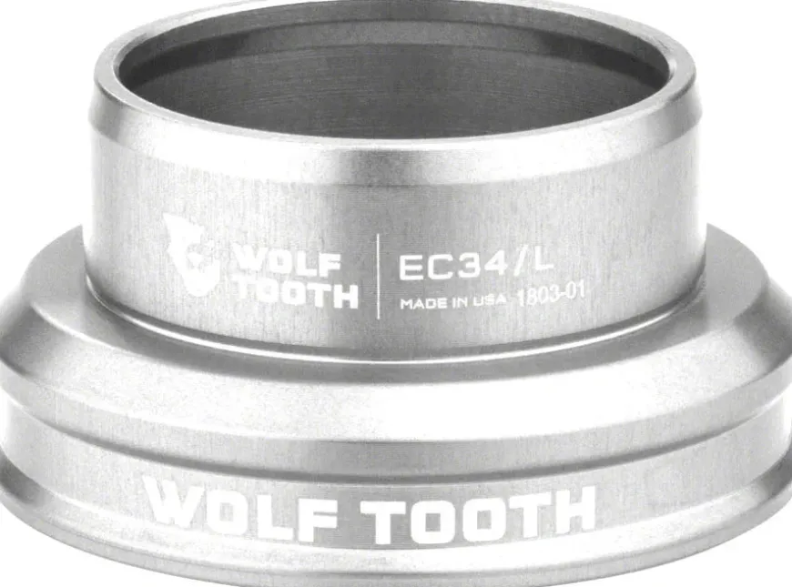 Wolf Tooth Premium Headset - EC34/30 Lower Raw Silver