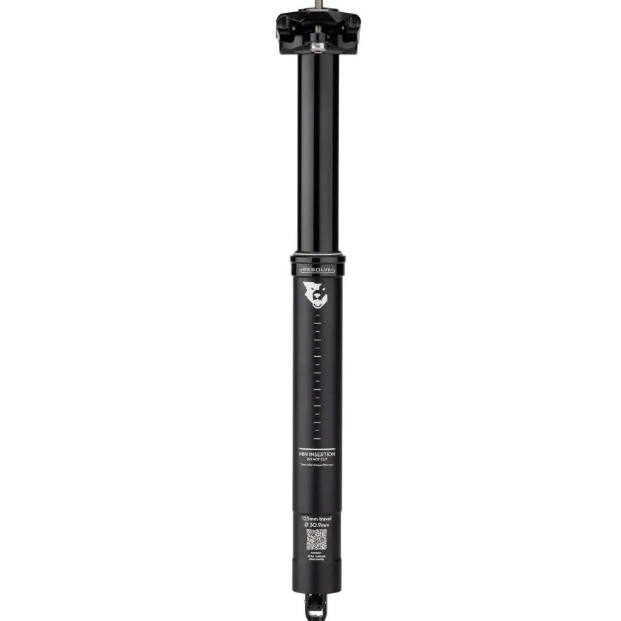Wolf Tooth Resolve Dropper Seatpost - 31.6 125mm Travel Black Rev 1