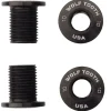 Wolf Tooth Set of Chainring Bolts 104 x 30T Rings 10 mm long 4-Pieces BLK