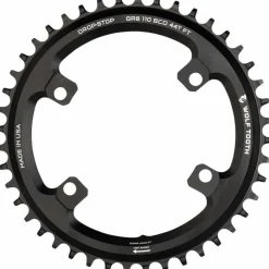 Wolf Tooth Shimano 110 Asymmetric BCD Chainring, 4-Bolt, Drop-Stop Flattop, For Shimano GRX Cranks