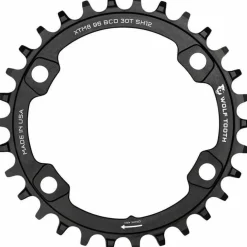 Wolf Tooth Wolf Tooth 96 BCD Chainring - 32t, 96 Asymmetric BCD, 4-Bolt, For Shimano M8000/M7000 Cranks, Requires 12-Speed Hyperglide+ Chain