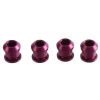 Wolf Tooth 1x Chainring Bolt Set - 6mm Dual Hex Fittings Set/4 Purple