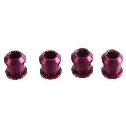 Wolf Tooth 1x Chainring Bolt Set - 6mm Dual Hex Fittings Set/4 Purple