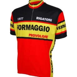 World Jerseys Men's Formaggio 1977 Retro Road Bike Jersey