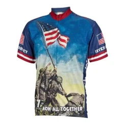 World Jerseys Men's Iwo Jima Road Bike Jersey