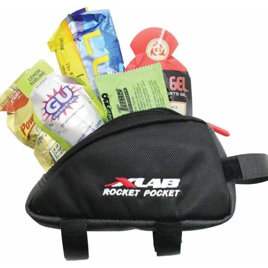 XLAB Rocket Pocket Top Tube/ Stem Bag: Black