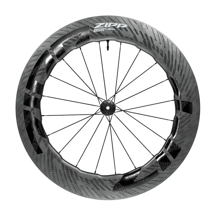 Zipp Zipp 858 NSW Front Wheel - 700 12 x 100mm Center-Lock Tubeless Carbon D1